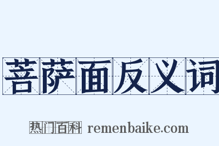 菩萨面反义词是什么意思的图片